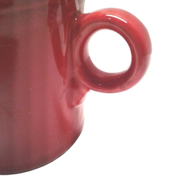 Fiesta HLC USA Vibrant Red Ceramic Coffee Mug Fiestaware Drinkware O Ring - Picture 2 of 5